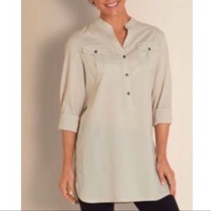 Soft Surroundings Khaki  Blouse